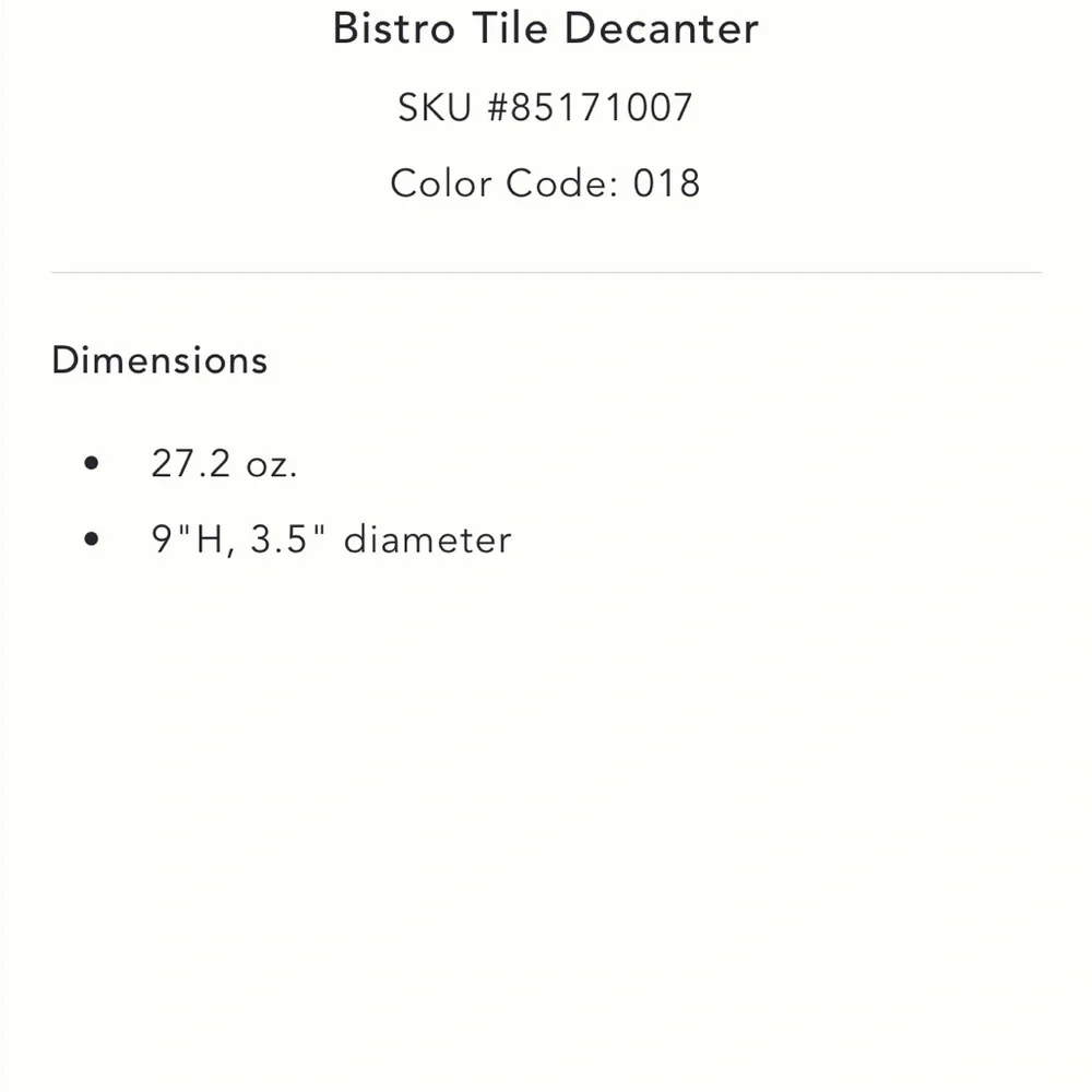 LAST ONE🔥Bistro Tile Decanter - Picture 5 of 11